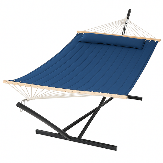 Hamac Duo Zénitude™ NAVY – L’évasion à deux, version confort